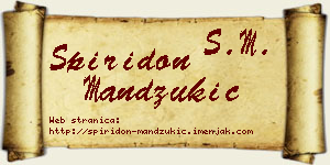 Spiridon Mandžukić vizit kartica